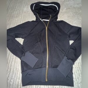 Lululemon Athletica Black Jacket with Gold Zipper